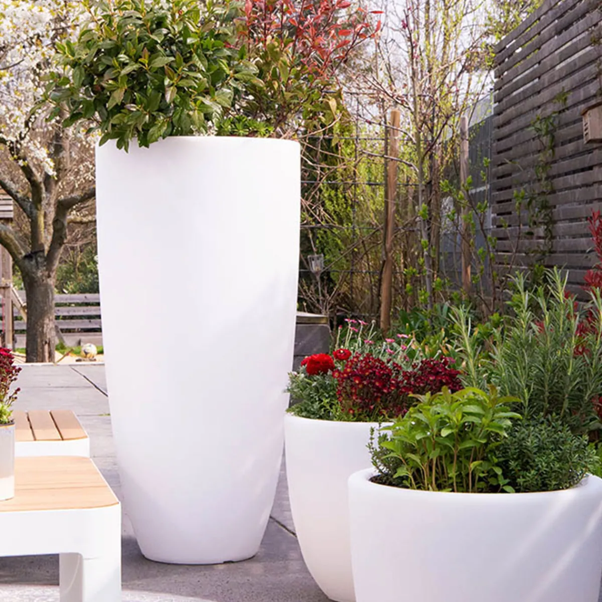 Hot Shining Curvy Pot XL Dekoleuchte Gartenmöbel|Lichtmöbel