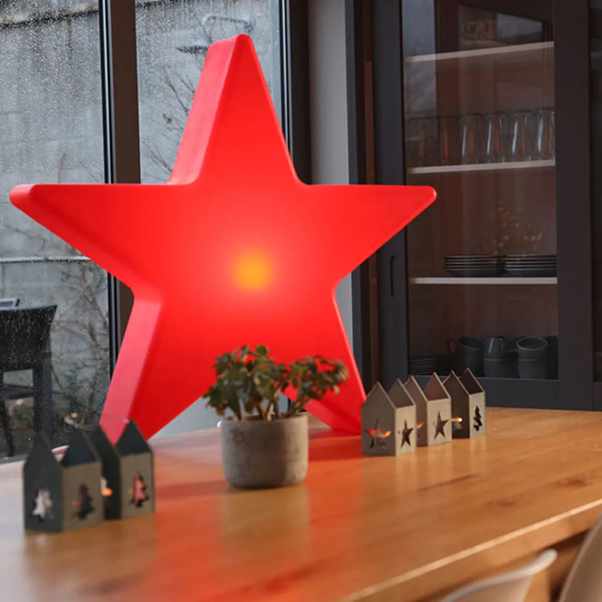 Hot Shining Star Dekoleuchte, Höhe: 54 cm Weihnachtsbeleuchtung|Dekoration