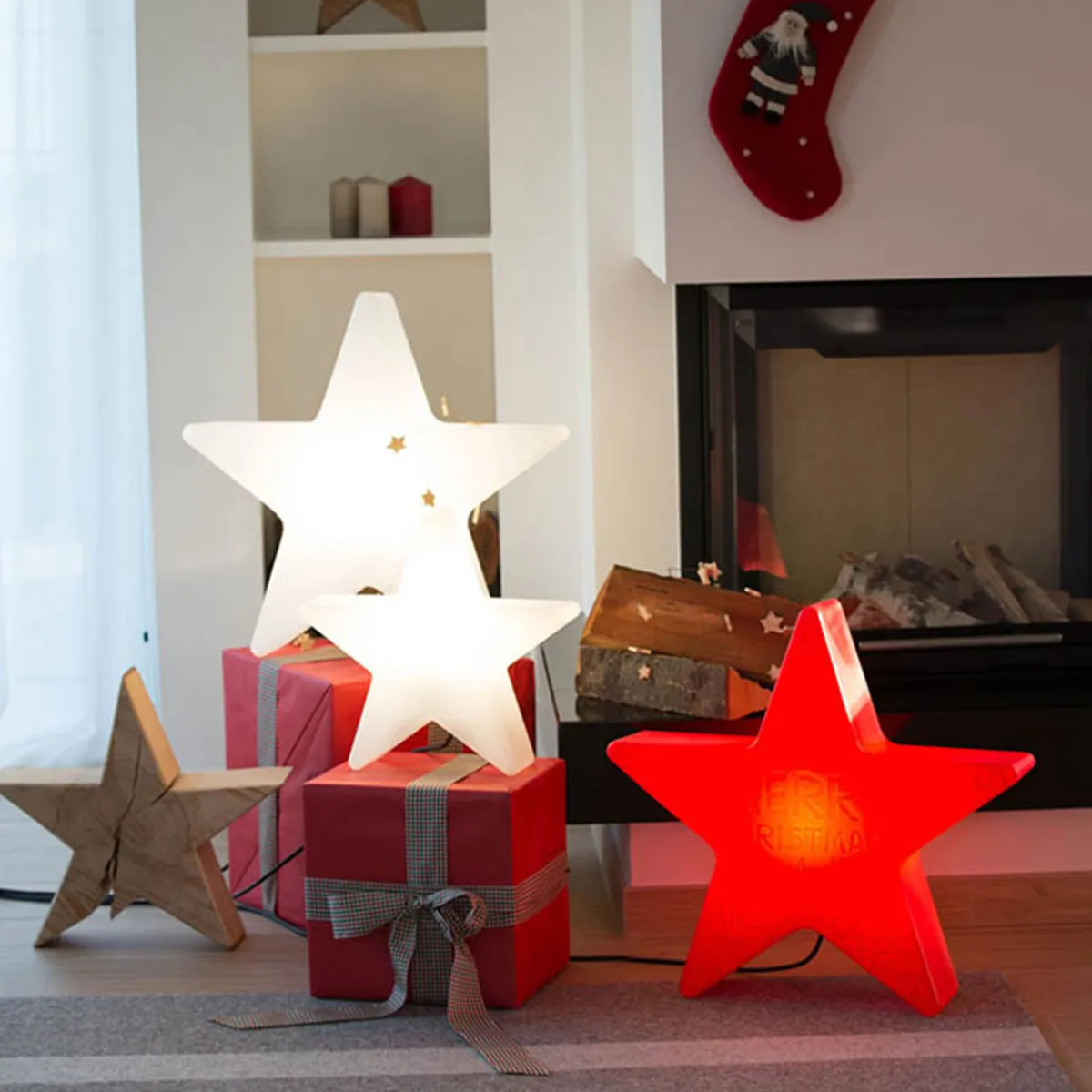 Hot Shining Star Dekoleuchte, Höhe: 54 cm Weihnachtsbeleuchtung|Dekoration