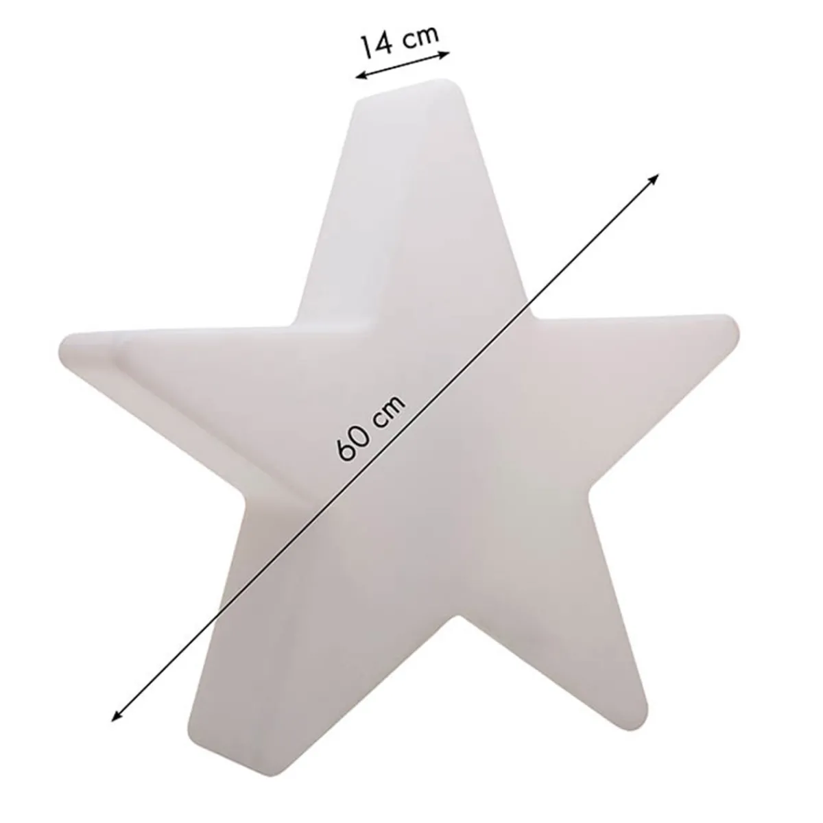 Hot Shining Star Dekoleuchte, Höhe: 54 cm Weihnachtsbeleuchtung|Dekoration