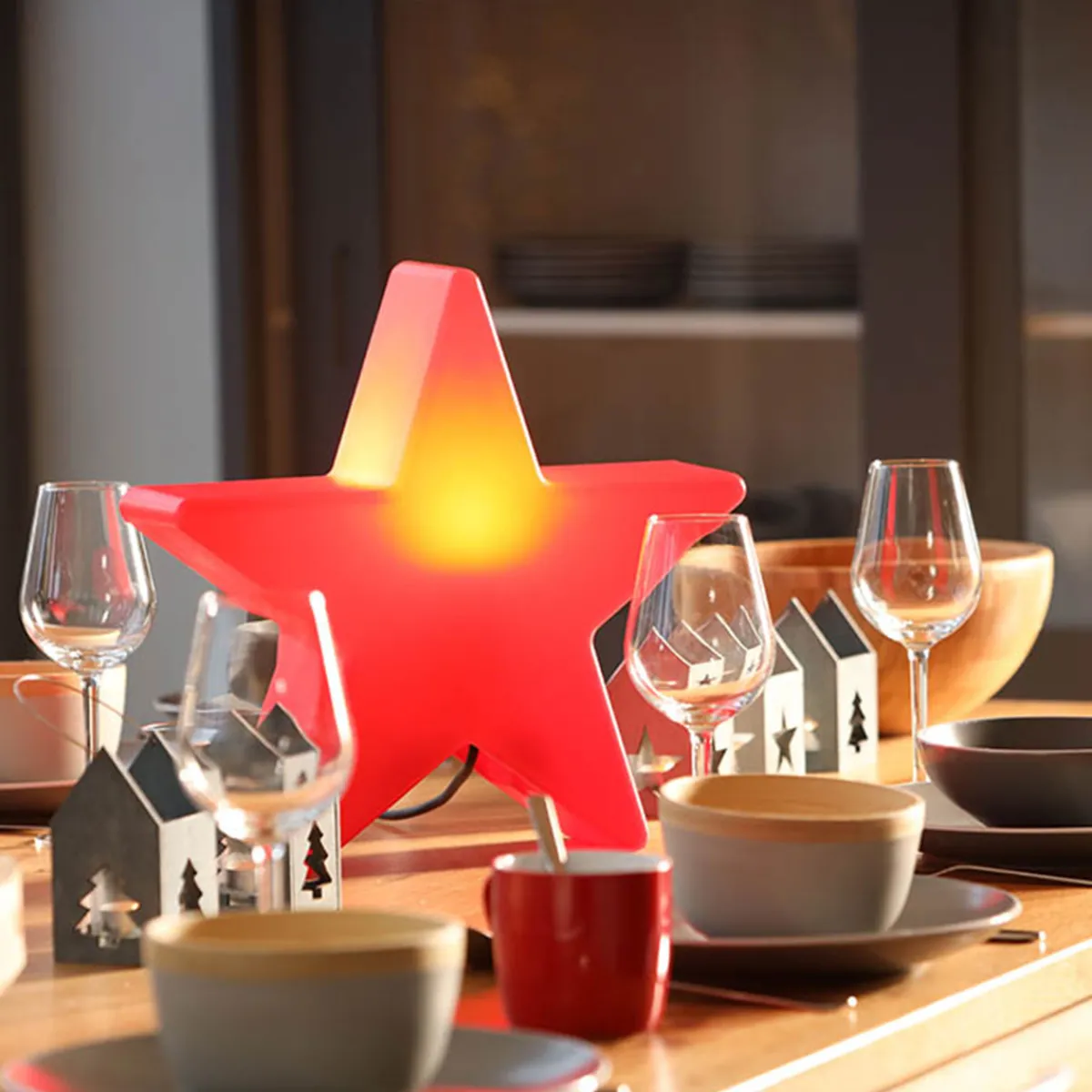 Discount Shining Star Dekoleuchte, Höhe: 37 cm Weihnachtsbeleuchtung|Terrassen