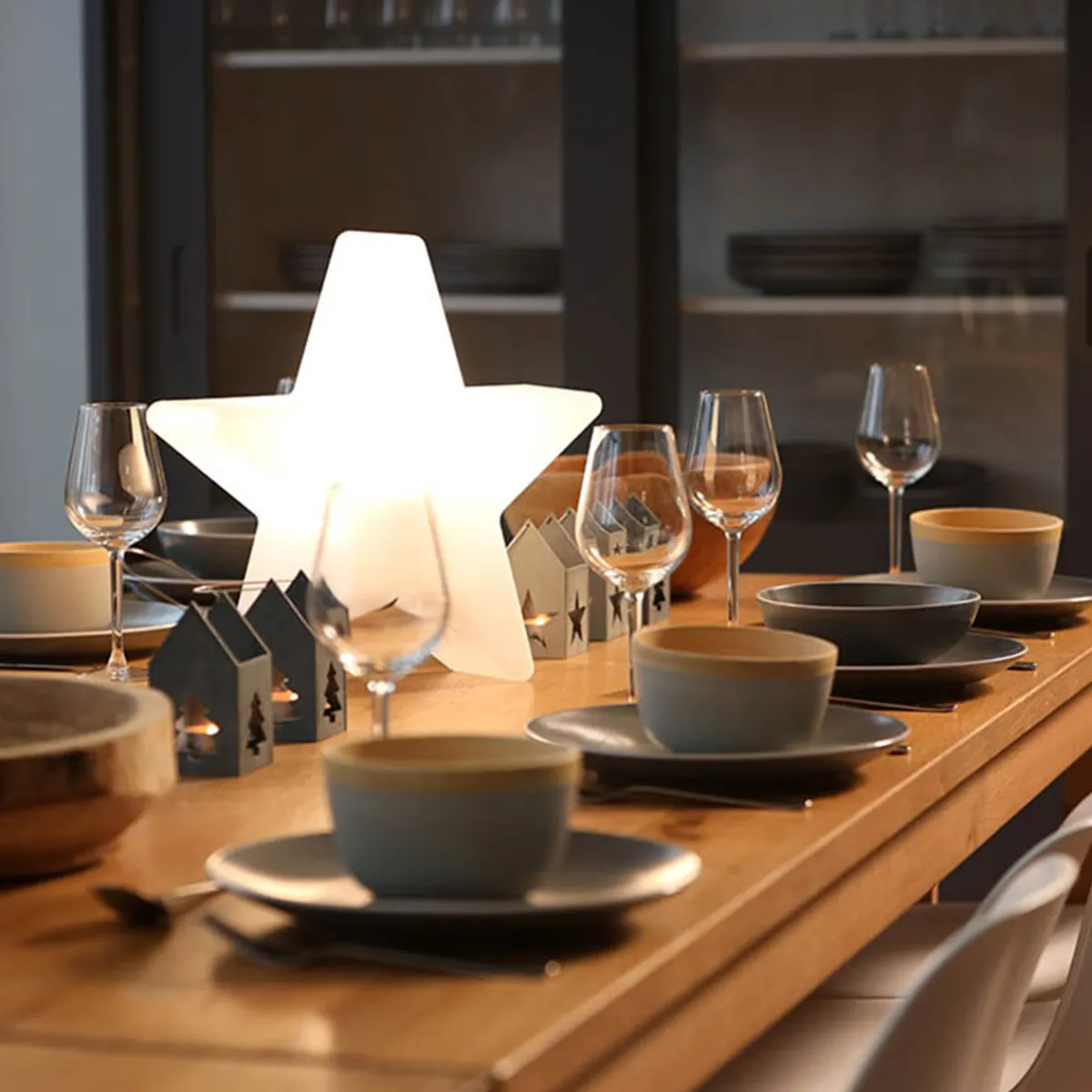 Discount Shining Star Dekoleuchte, Höhe: 37 cm Weihnachtsbeleuchtung|Terrassen