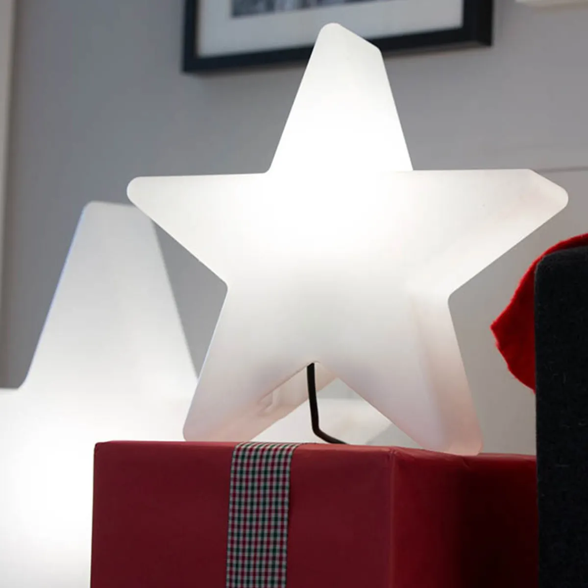 Discount Shining Star Dekoleuchte, Höhe: 37 cm Weihnachtsbeleuchtung|Terrassen