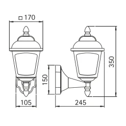 Sale 1812 Außenwandleuchte Wandleuchten