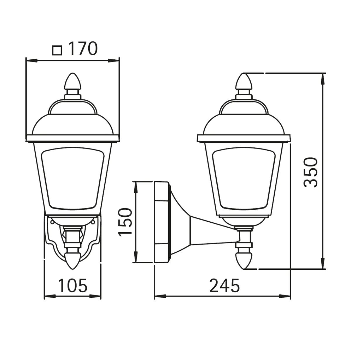 Sale 1812 Außenwandleuchte Wandleuchten