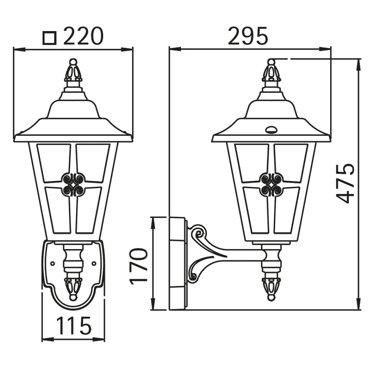 Sale 1804 Außenwandleuchte Wandleuchten