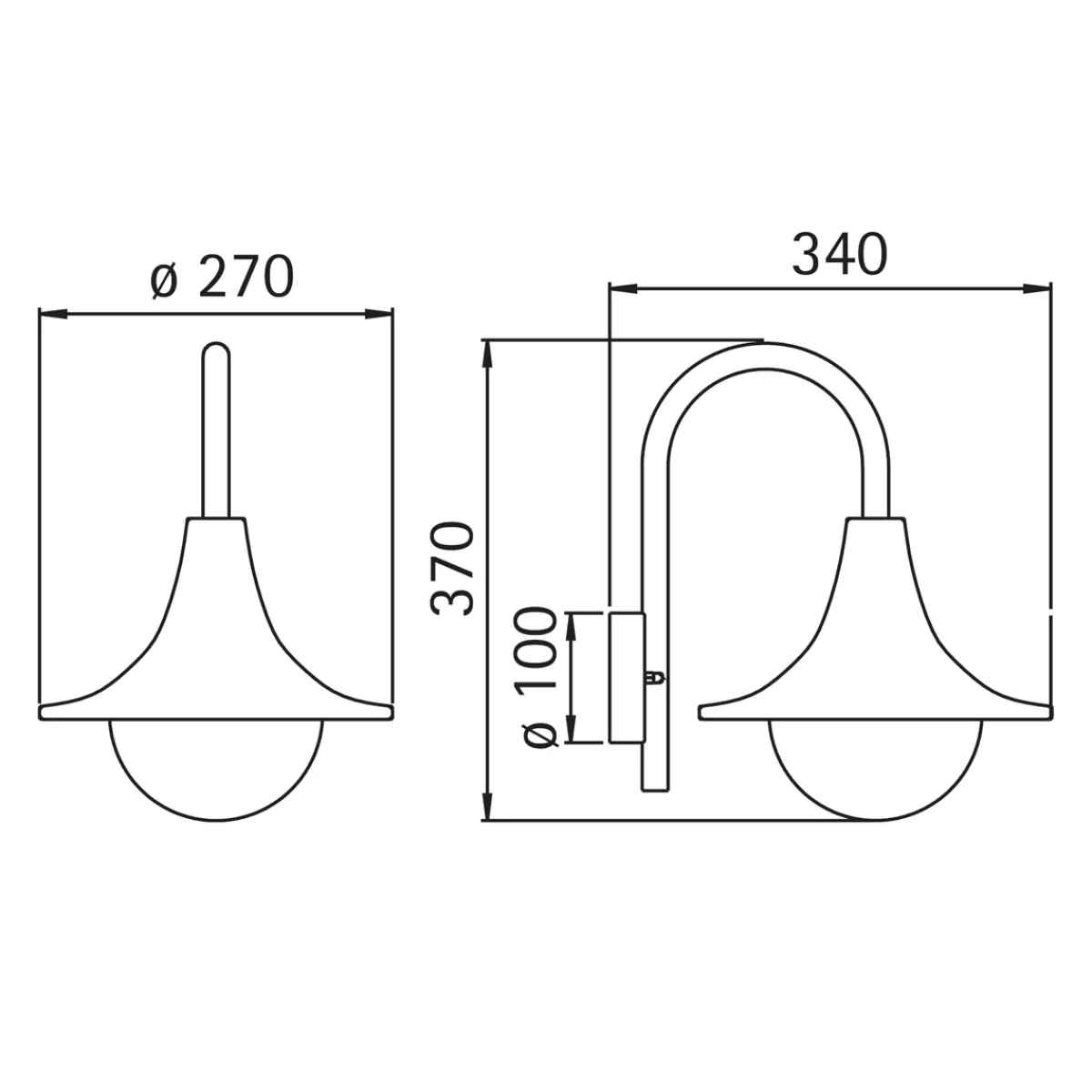 Best 0669 Außenwandleuchte Wandleuchten