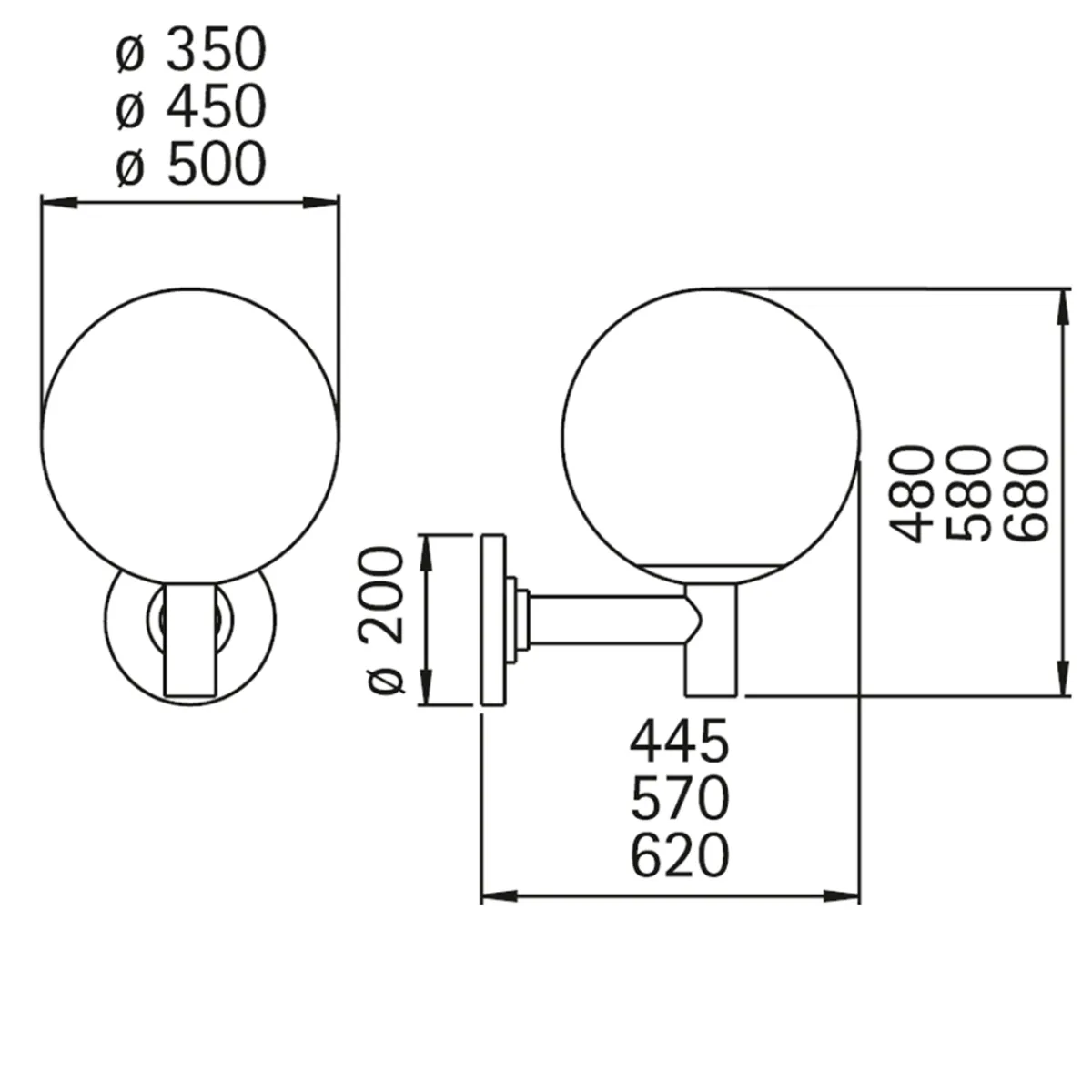 Hot 080 Außenwandleuchte Wandleuchten