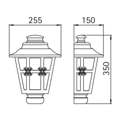 Outlet 3227 Außenwandleuchte Wandleuchten