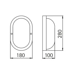 Outlet 6037 Außenwandleuchte Wandleuchten