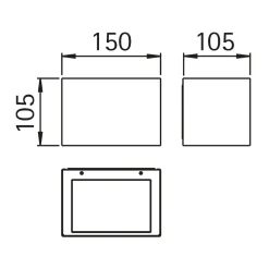 696164 Außenwandleuchte Wandleuchten