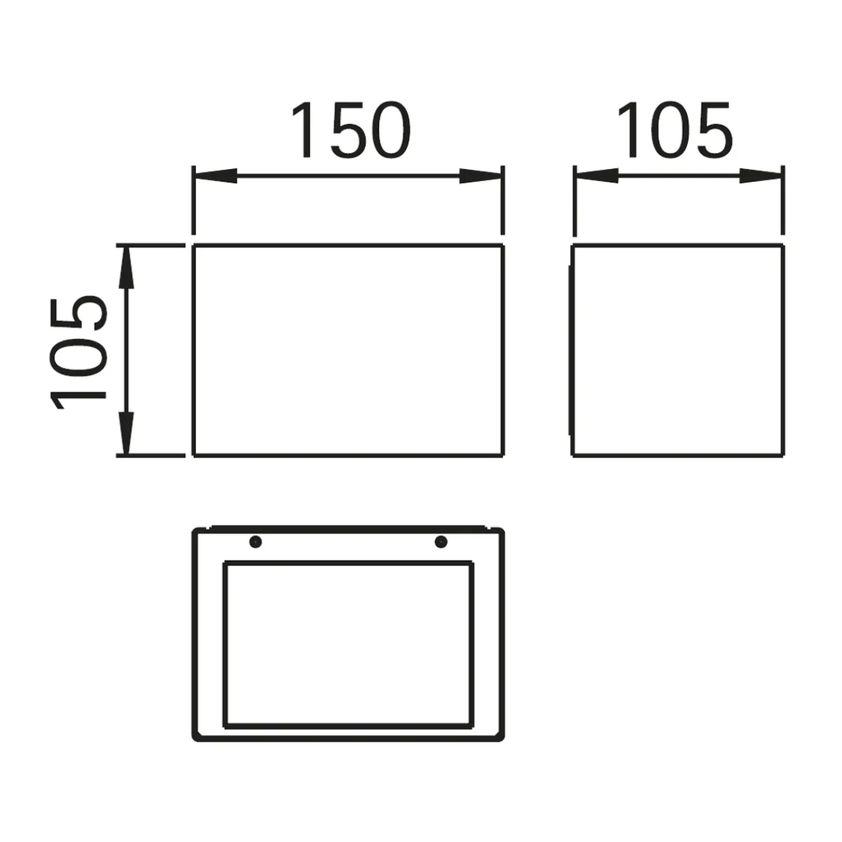 696164 Außenwandleuchte Wandleuchten