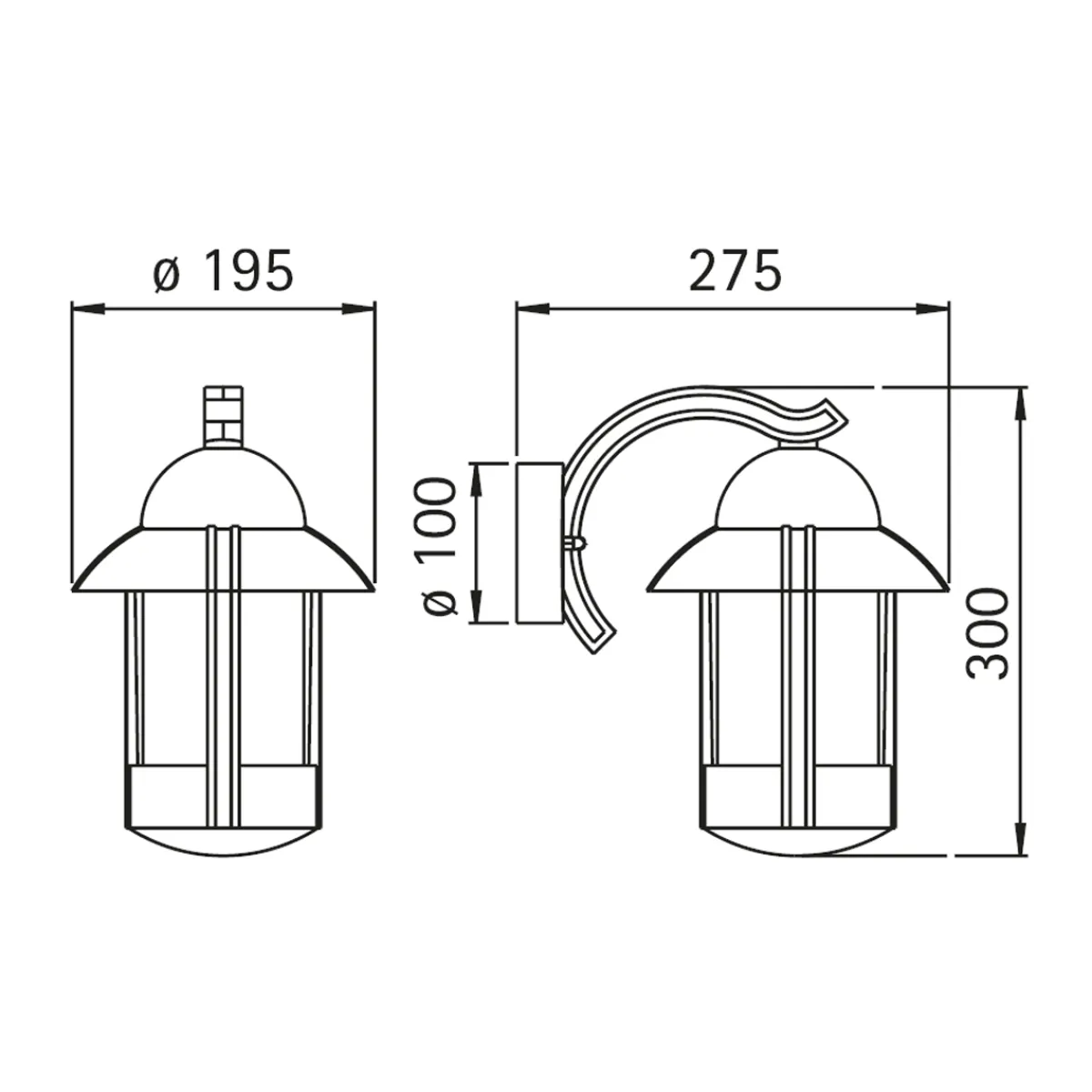 Hot 1841 Außenwandleuchte Wandleuchten