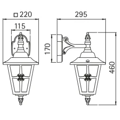 Sale 1805 Außenwandleuchte Wandleuchten