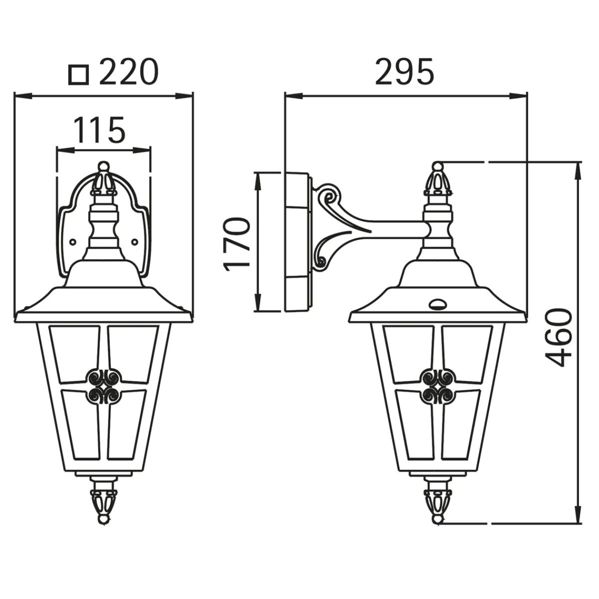 Sale 1805 Außenwandleuchte Wandleuchten