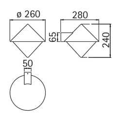 Online 0617 Außenwandleuchte Wandleuchten