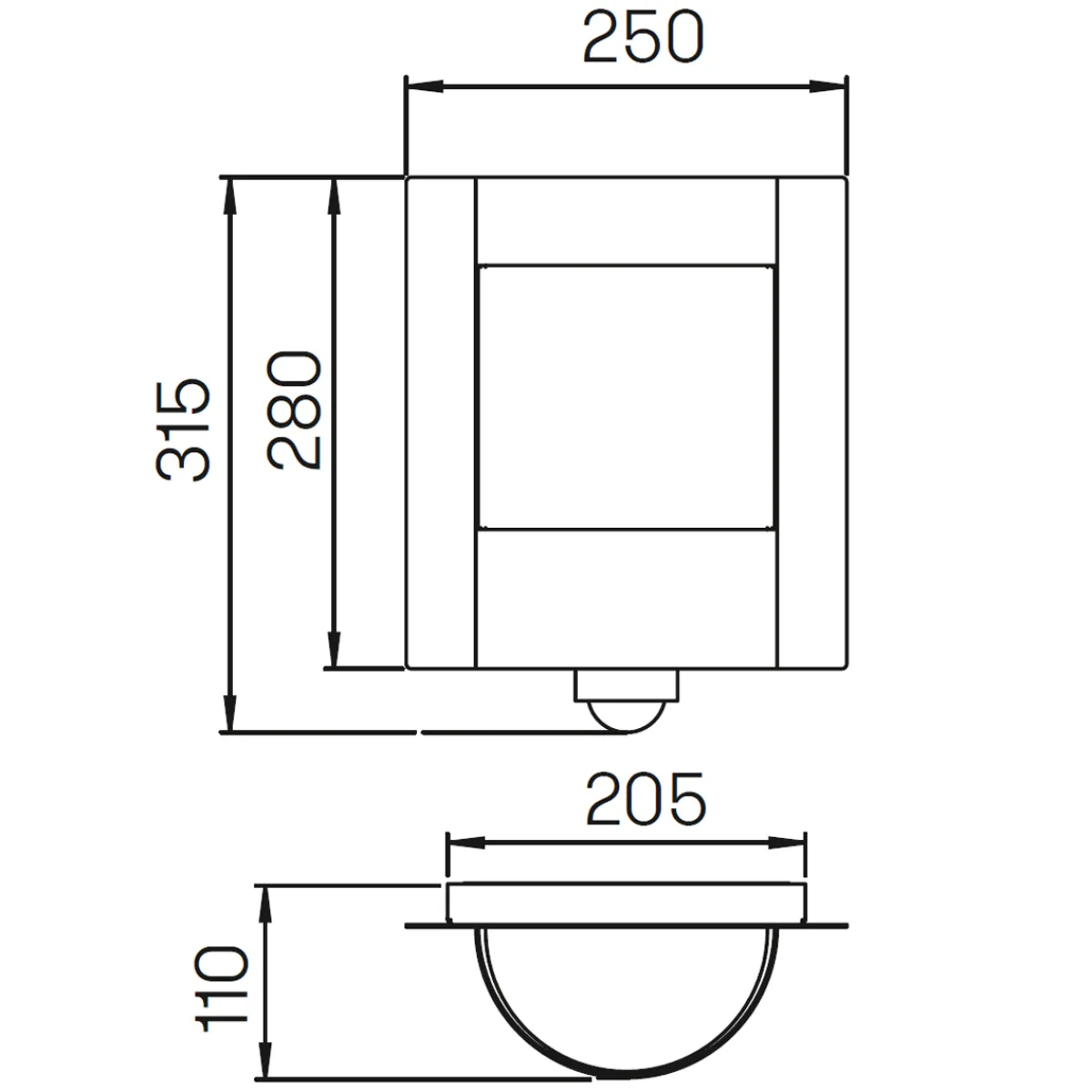 69618 Außenwandleuchte Terrassen|Hauseingänge