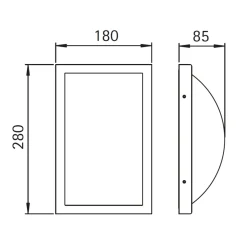 New 69639 Außenwandleuchte LED Wandleuchten|Bewegungsmelder