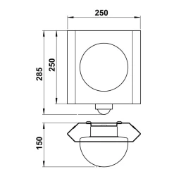 Sale 626216 Außenwandleuchte mit Bewegungsmelder Bewegungsmelder|Wandleuchten
