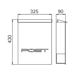 Sale 690773 Briefkasten mit Zeitungsfach Briefkästen & Paketboxen|Hausnummern & Briefkästen