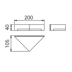 Clearance 0333 LED Außenwandleuchte Wandleuchten