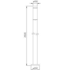 Clearance 0877 LED Lichtstele & Mastleuchte Stehleuchten