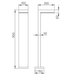 Best 2087 LED Pollerleuchte Wege/Zufahrten|Terrassen