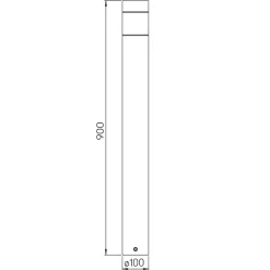 Clearance 2294 LED Pollerleuchte Stehleuchten