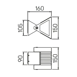 Sale 2410 LED Wandstrahler Wandleuchten