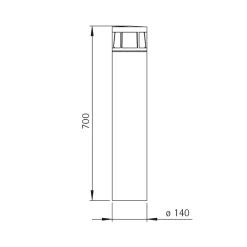 Clearance 2232 Pollerleuchte Stehleuchten