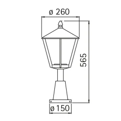 Online 0529 Sockelleuchte Stehleuchten