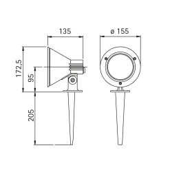 2356 Spießstrahler Strahler & Scheinwerfer