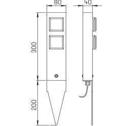 Sale 624401 Steckdosenspieß Energie- & Steckdosensäulen
