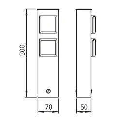 692200 Steckdosensäule Energie- & Steckdosensäulen
