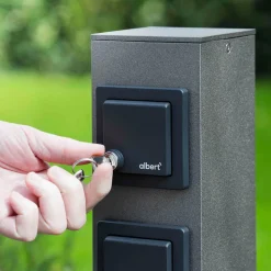 New 624412 Steckdosensäule, abschließbar Energie- & Steckdosensäulen