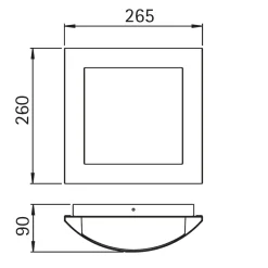 696193 Wand- / Deckenleuchte Terrassen|Hauseingänge