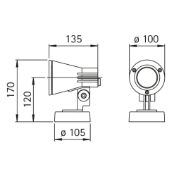Clearance 2353 Wandstrahler Wandleuchten|Strahler & Scheinwerfer