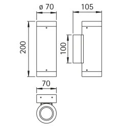 Online 2198 Wandstrahler Wandleuchten|Strahler & Scheinwerfer