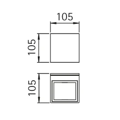 Clearance 692375 Wandstrahler, breit/breit Wandleuchten|Strahler & Scheinwerfer