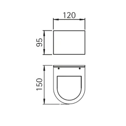 Clearance 692337 Wandstrahler, breit/breit Wandleuchten|Strahler & Scheinwerfer