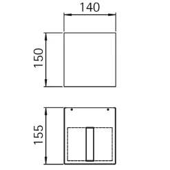 Outlet 692413 Wandstrahler, eng/breit Wandleuchten|Strahler & Scheinwerfer