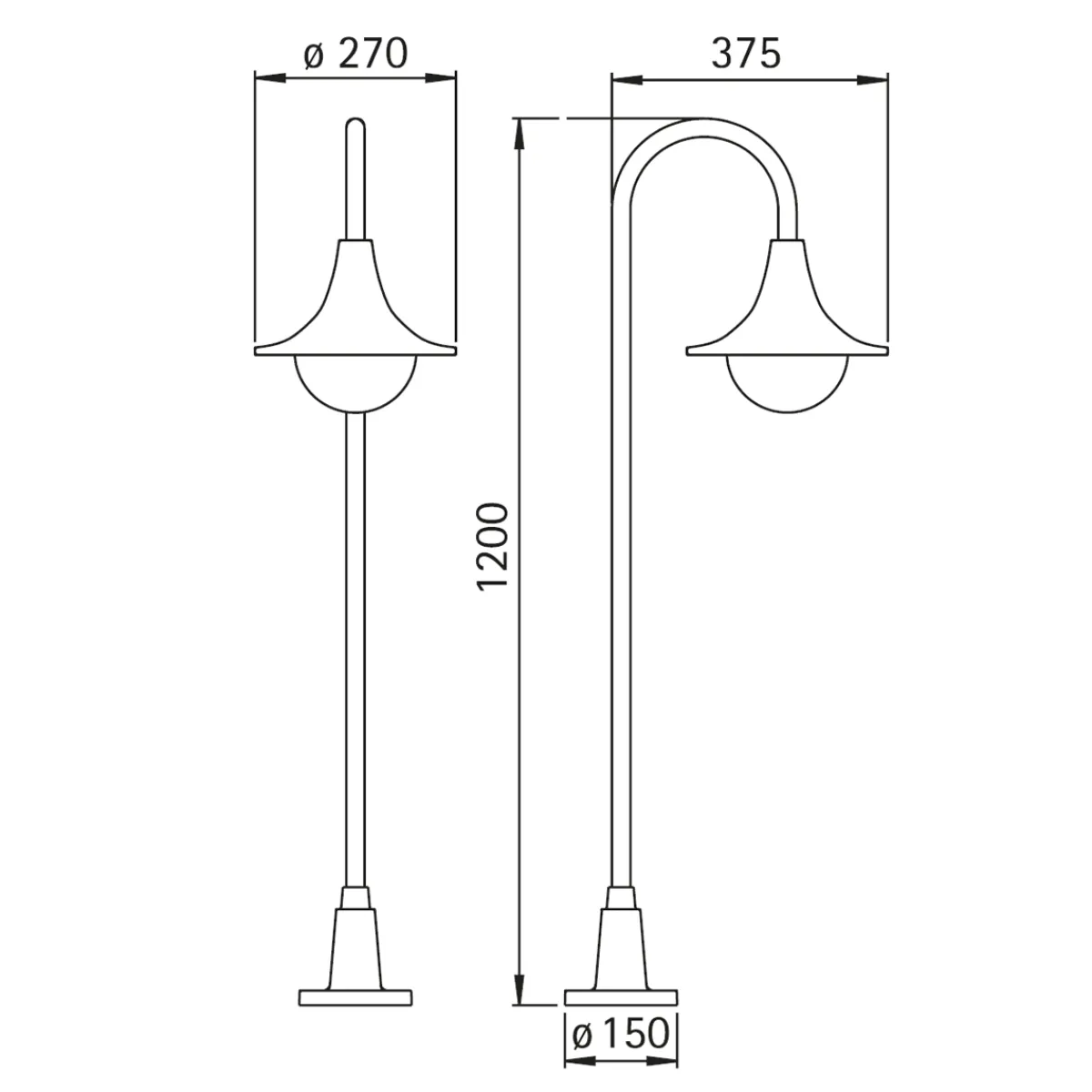Clearance 2081 Wegeleuchte Stehleuchten