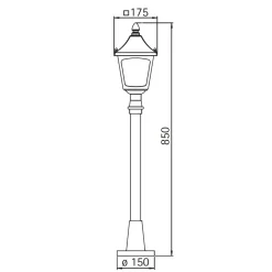 New 4128 Wegeleuchte Wege/Zufahrten|Terrassen