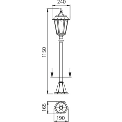 Clearance 4142 Wegeleuchte Stehleuchten