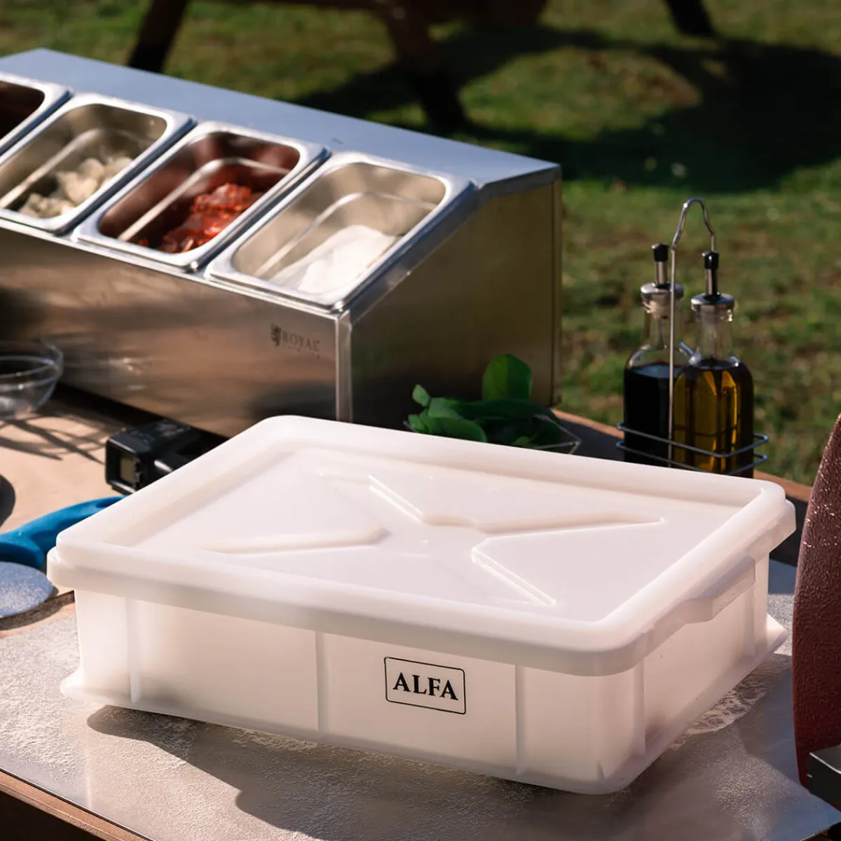 Clearance Teigballen-Box mit Deckel Steak & Bbq Tools|Grills & Pizzaöfen