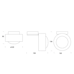 Luxx LED Wand- / Deckenleuchte Strahler|Wandleuchten