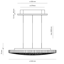 Best Calipso LED Sospensione Pendelleuchten|Wohnzimmer