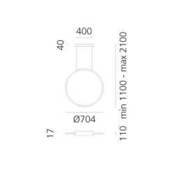 Discovery Vertical 70 RGBW LED Sospensione Pendelleuchten|Pendelleuchten