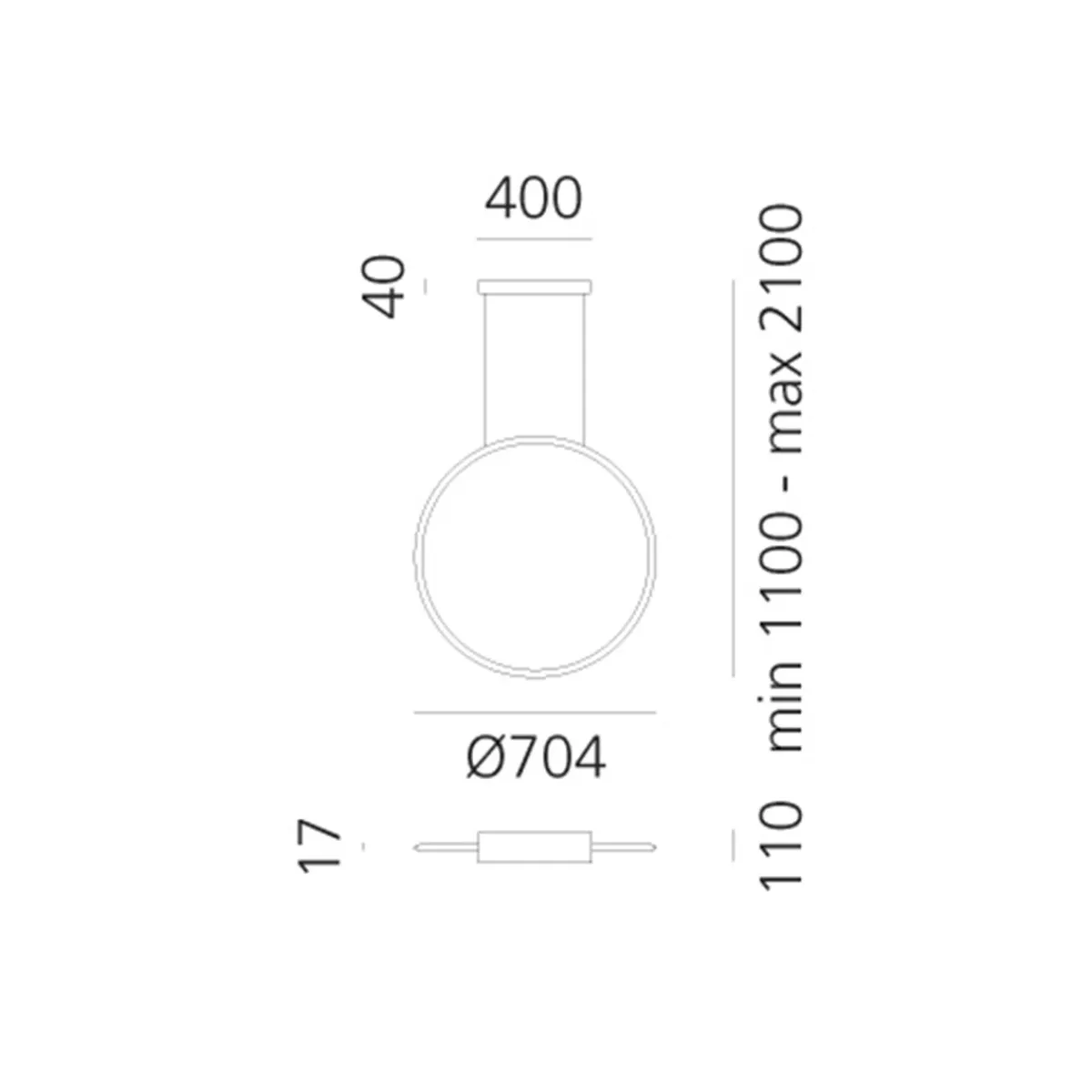 Discovery Vertical 70 RGBW LED Sospensione Pendelleuchten|Pendelleuchten