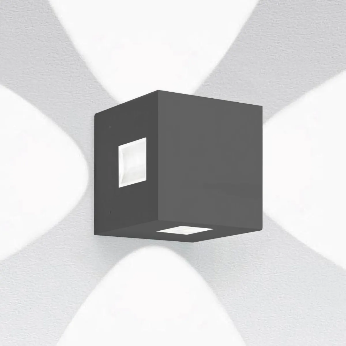 Clearance Effetto 14S LED 4L Außenwandleuchte, 4 x 50° Hauseingänge|Fassaden